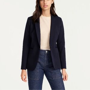 J. Crew Parke Blazer in Bi-Stretch Cotton, Navy, size 18